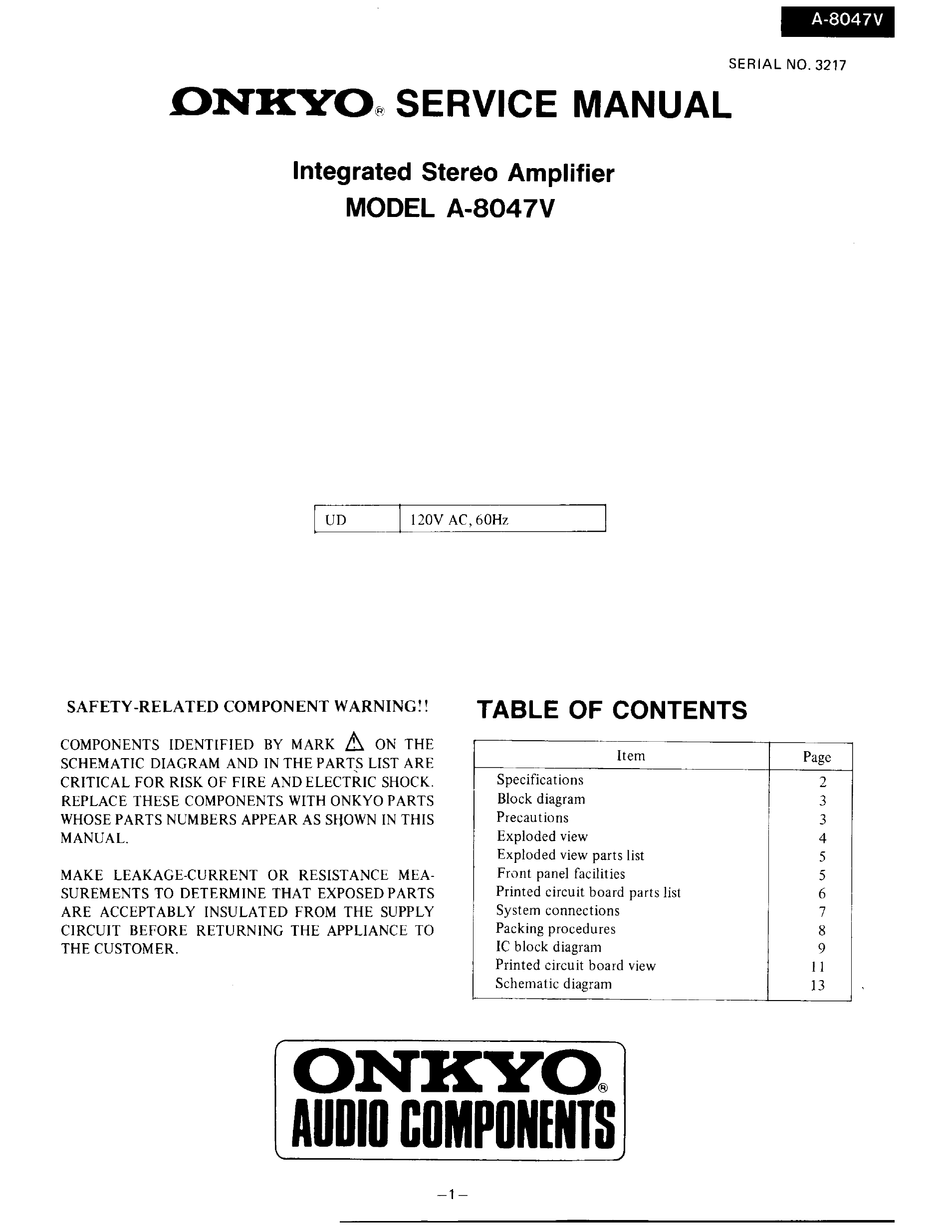 8067  Copy Onkyo  Bedienungsanleitung user manual owners manual  für A 8057 