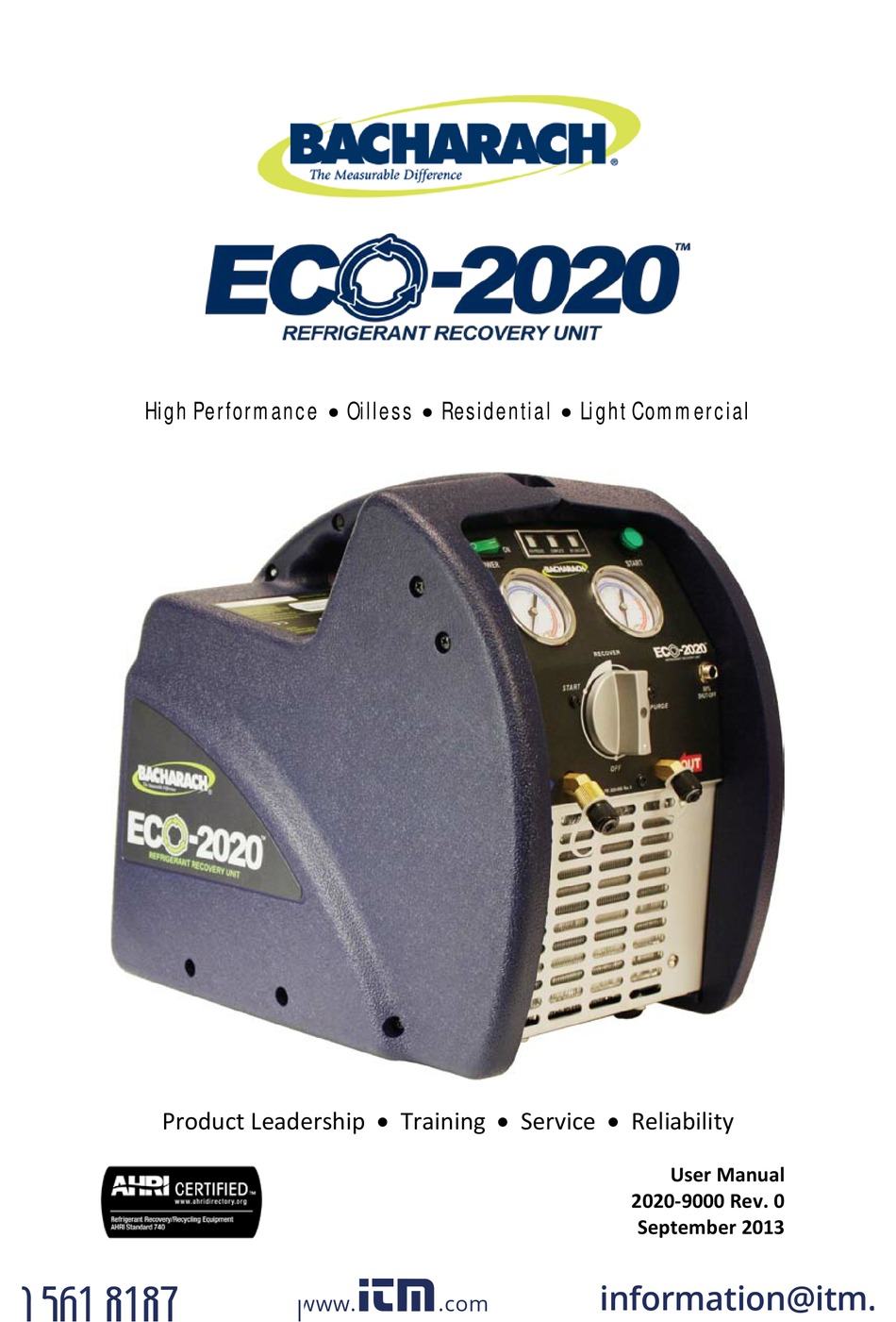 BACHARACH ECO20202 USER MANUAL Pdf Download ManualsLib