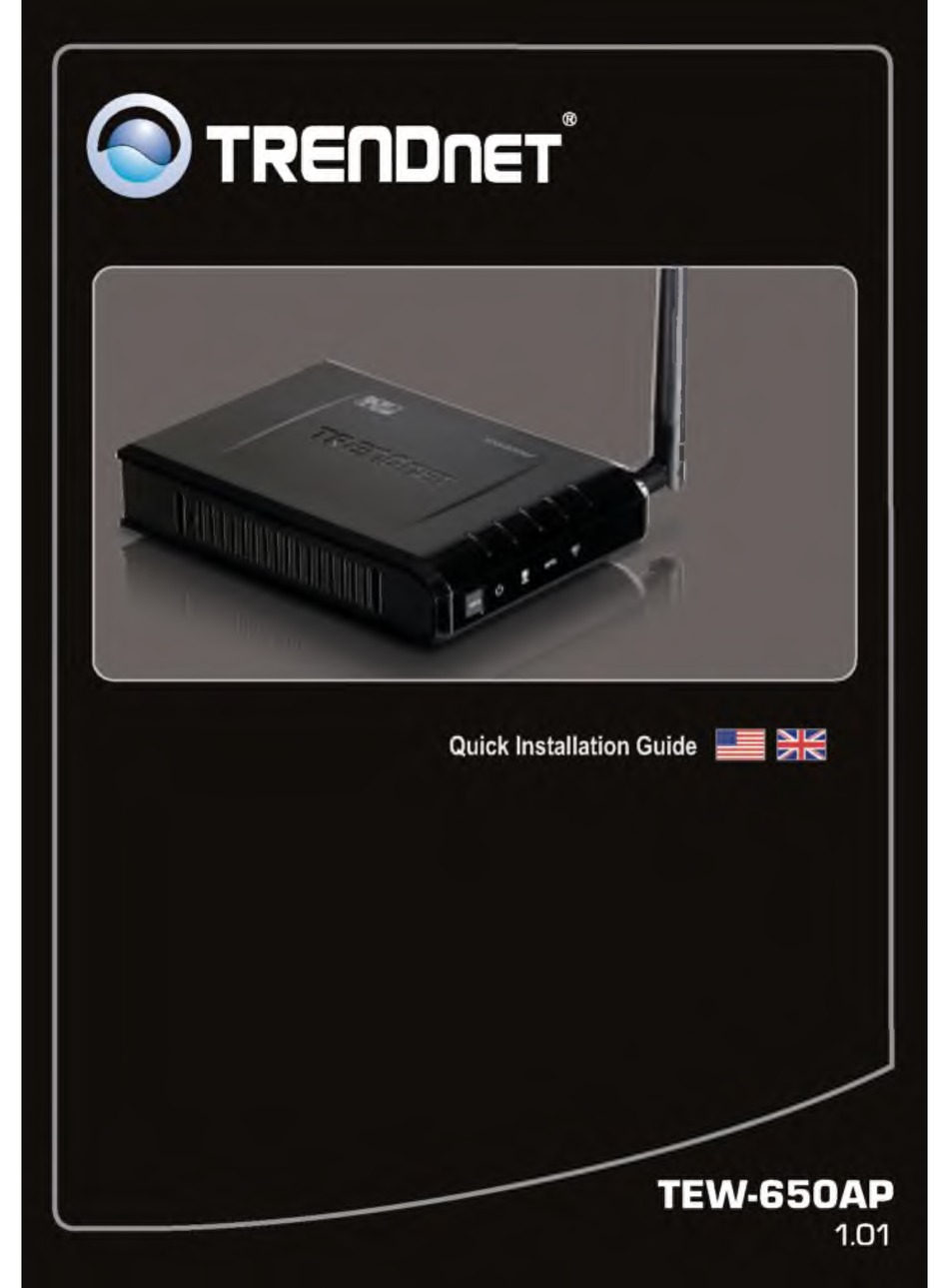 TRENDNET TEW-650AP QUICK START MANUAL Pdf Download | ManualsLib
