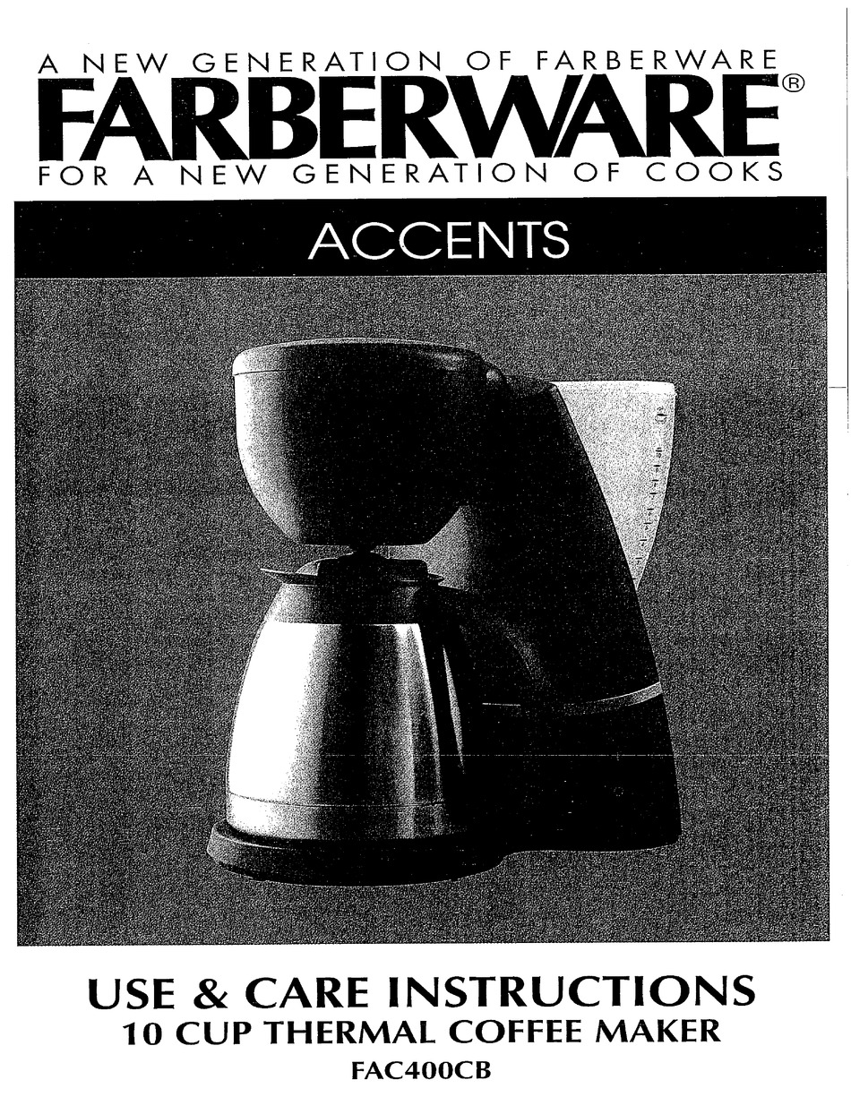 Farberware CM3000S Parts