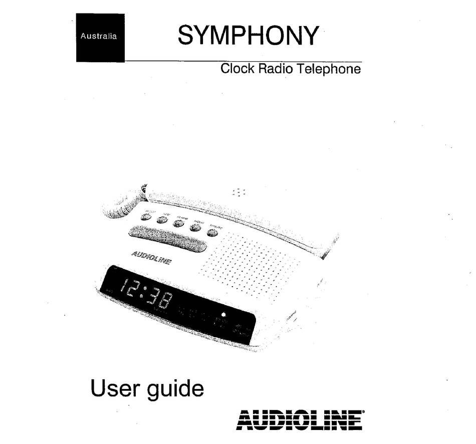 AUDIOLINE SYMPHONY USER MANUAL Pdf Download ManualsLib
