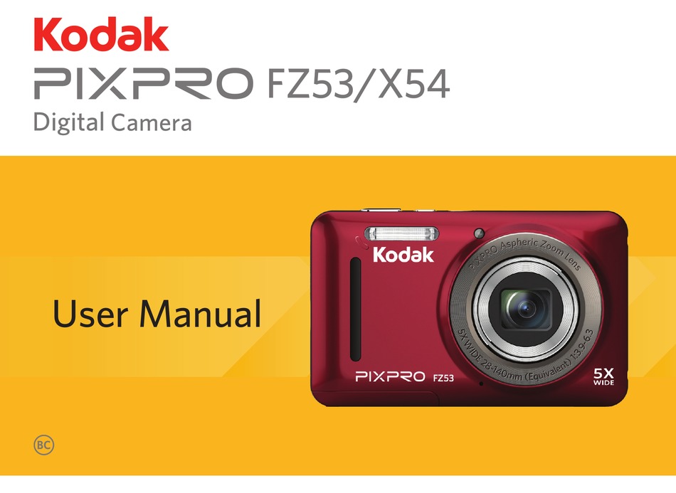 KODAK PIXPRO FZ53 USER MANUAL Pdf Download | ManualsLib