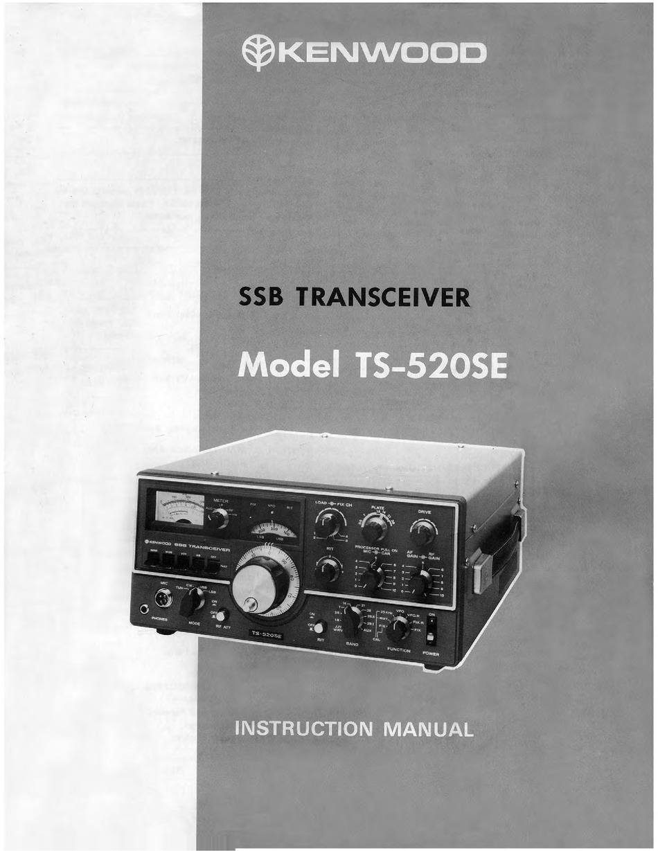 KENWOOD TS520SE USER MANUAL Pdf Download ManualsLib
