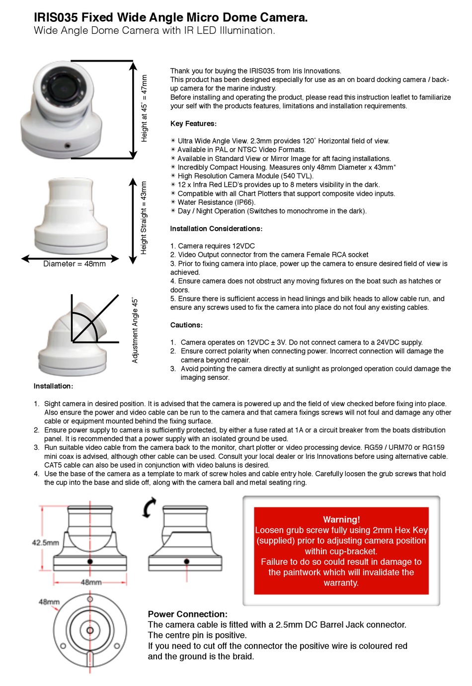 IRIS INNOVATIONS IRIS035 USER MANUAL Pdf Download ManualsLib
