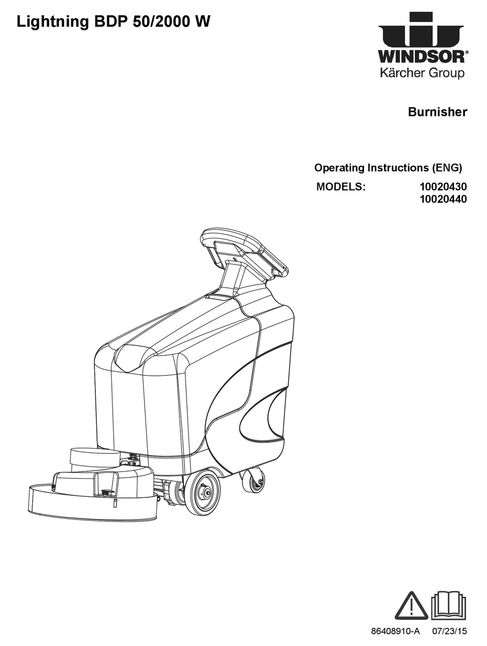 Windsor 10020430 Operating Instructions Manual Pdf Download 