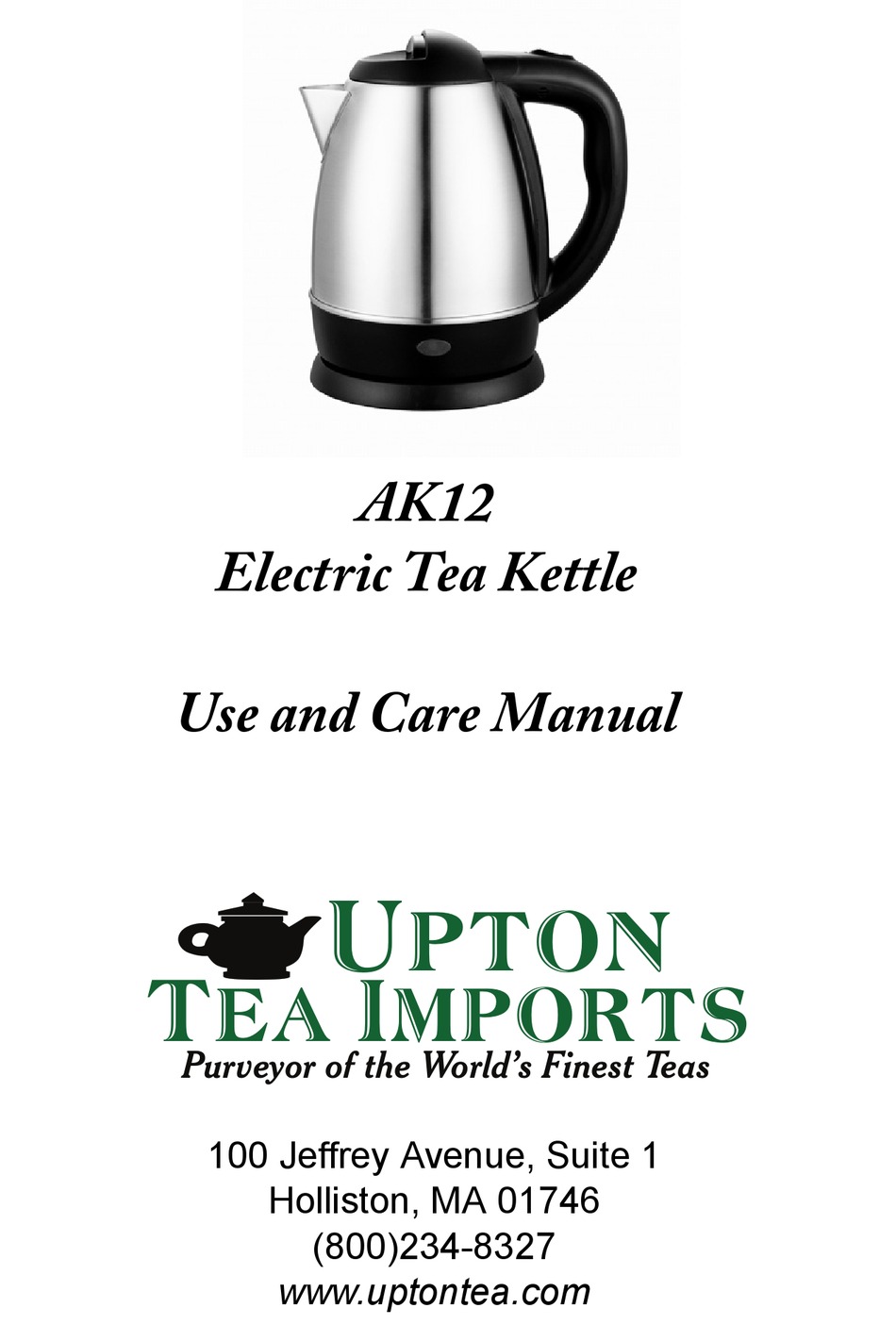 Upton Tea Imports Electric Kettle