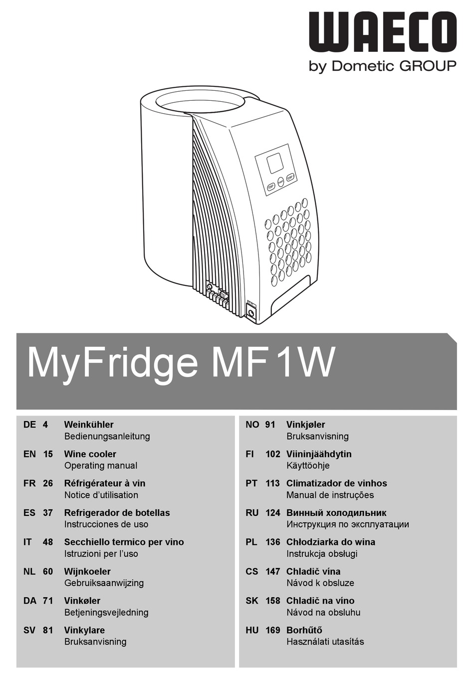 WAECO MYFRIDGE MF1W OPERATING MANUAL Pdf Download