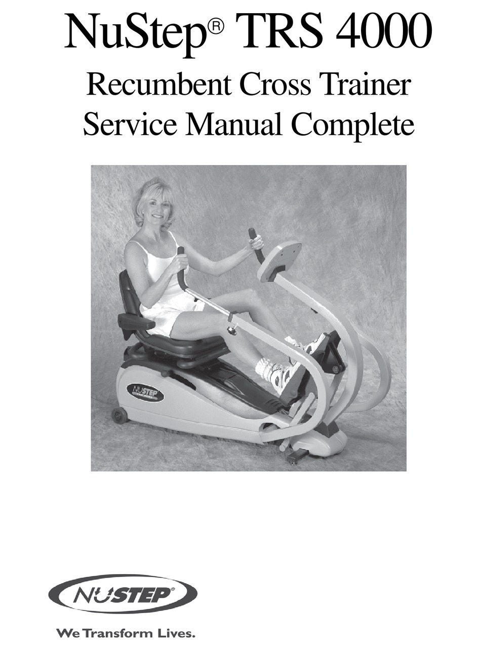 NUSTEP TRS 4000 SERVICE MANUAL Pdf Download | ManualsLib