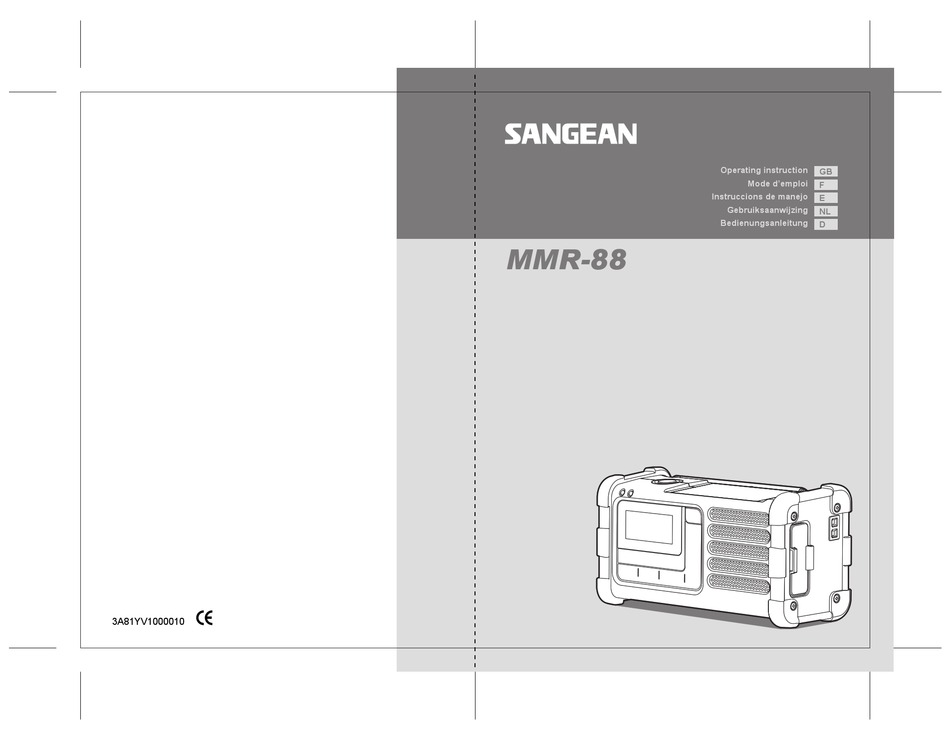 SANGEAN MMR88 OPERATING INSTRUCTIONS MANUAL Pdf Download ManualsLib