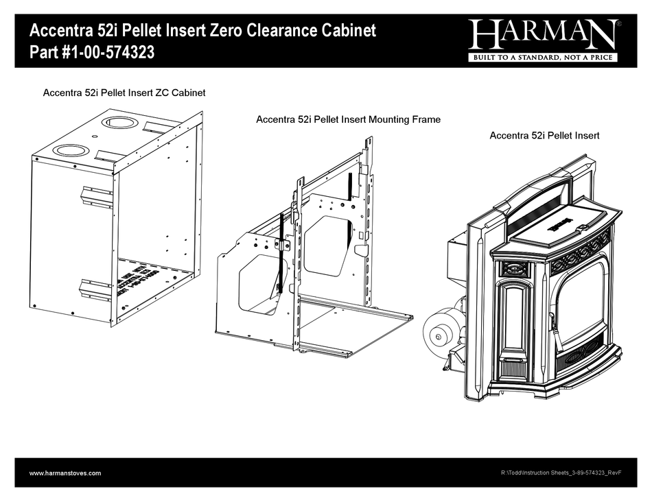 Harman Accentra 52i Installation Manual, Harman Accentra Insert