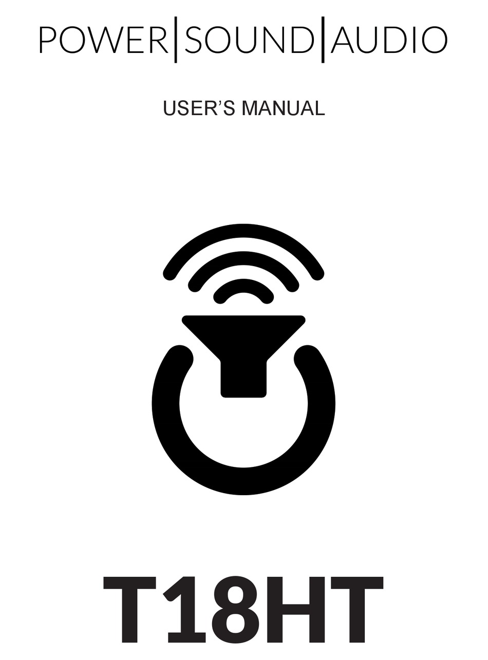POWER SOUND AUDIO T18HT USER MANUAL Pdf Download | ManualsLib