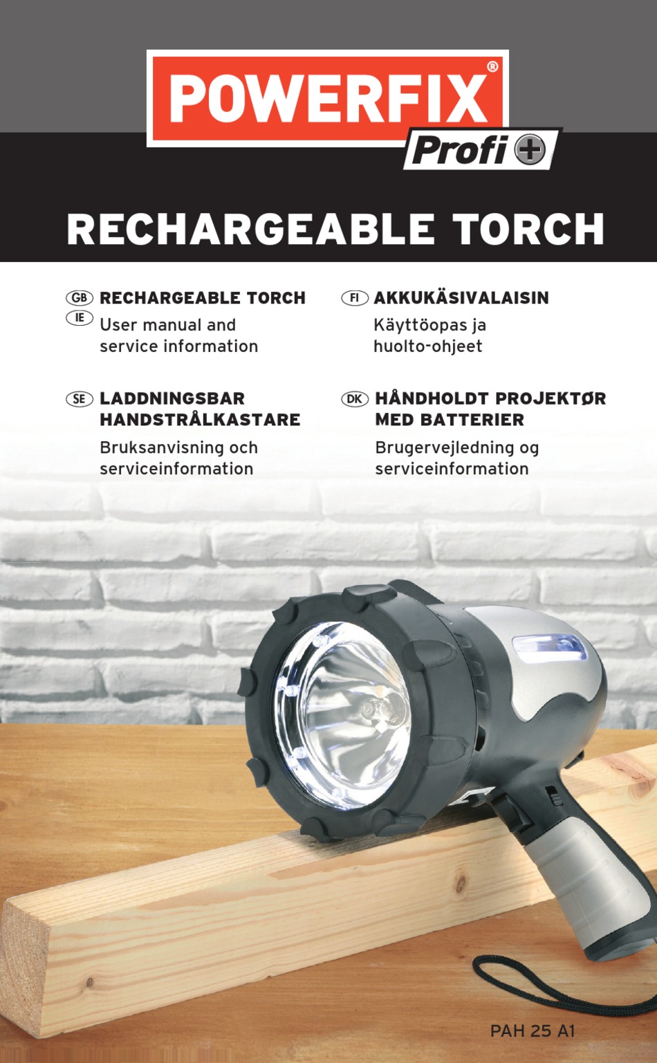 POWERFIX PAH 25 A1 USER MANUAL AND SERVICE INFORMATION Pdf Download