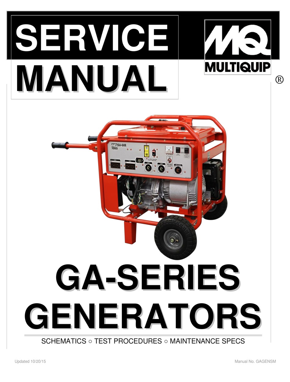 Multiquip Ga Series Service Manual Pdf Download Manualslib