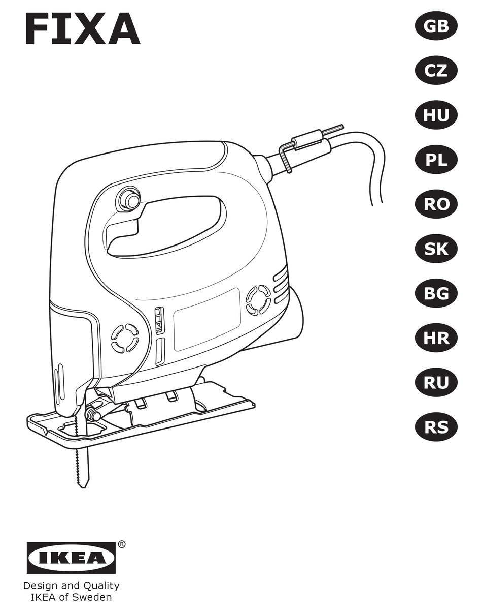 IKEA FIXA ORIGINAL INSTRUCTIONS MANUAL Pdf Download | ManualsLib