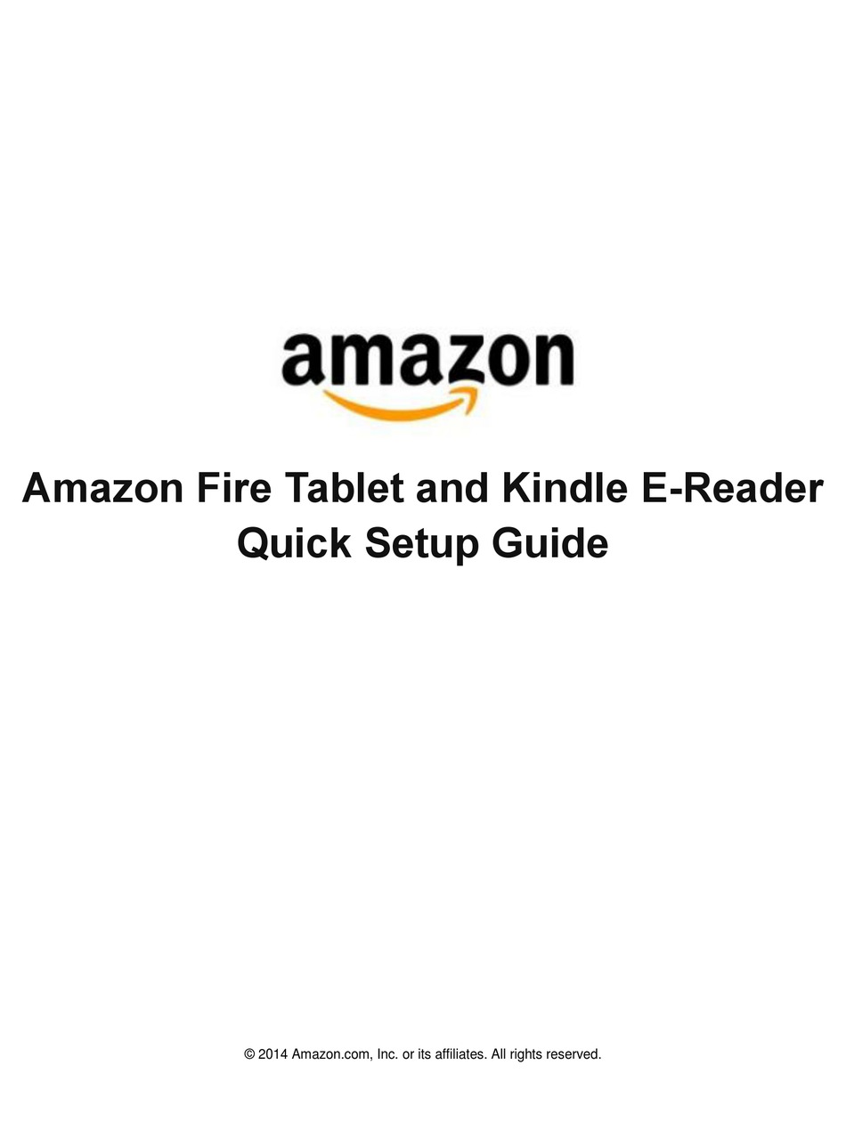 Amazon Fire Quick Setup Manual Pdf Download Manualslib