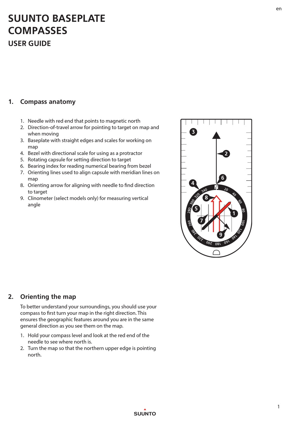 suunto a10 compass