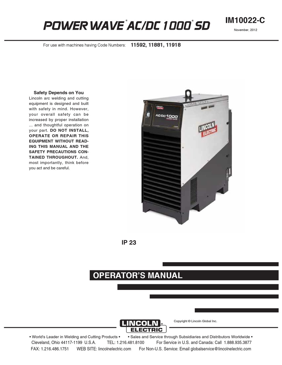 Lincoln Electric Power Wave Ac Dc 1000 Sd Operator S Manual Pdf Download Manualslib Lincoln Electric Power Wave Ac Dc 1000 Sd Operator S Manual Pdf Download Manualslib