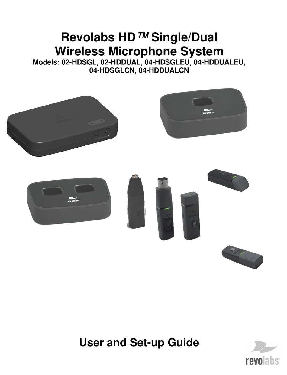 Revolabs Solo Exec 4 Channel Wireless Microphone System W/O Mics EXESYS4-BLK-NM 