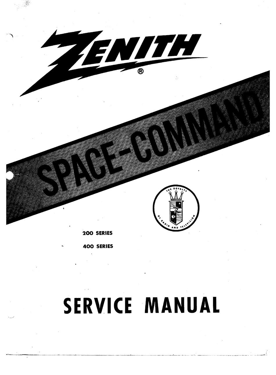 ZENITH 200 SERIES SERVICE MANUAL Pdf Download ManualsLib