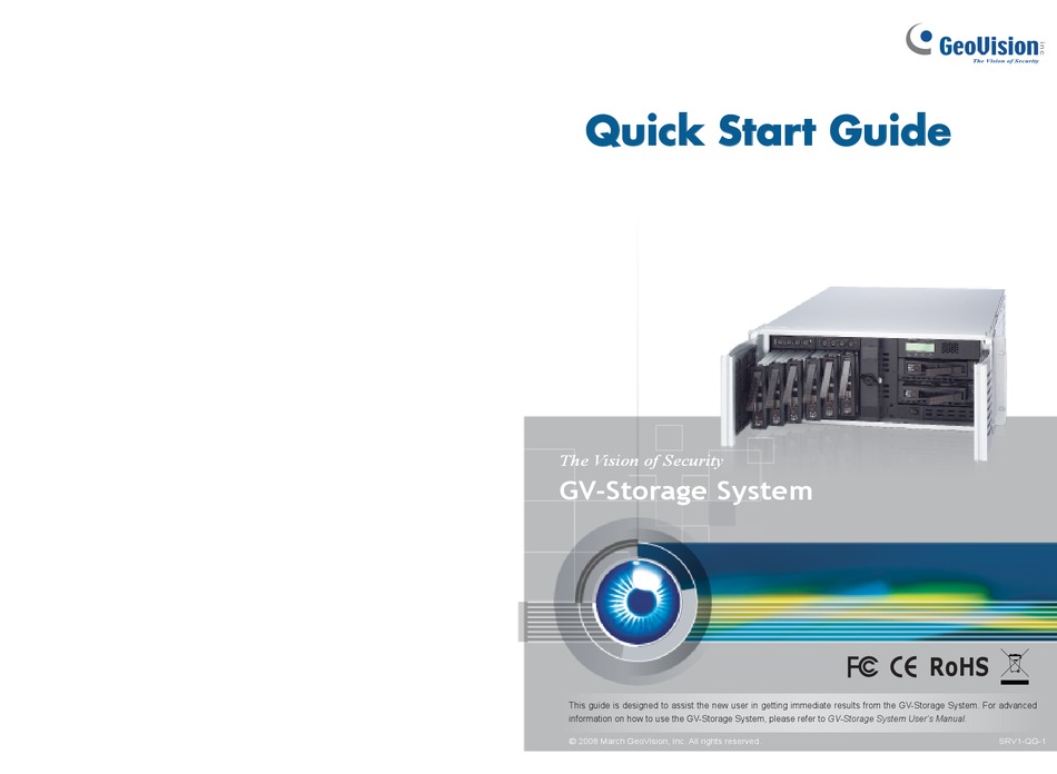 GEOVISION GVSTORAGE SYSTEM QUICK START MANUAL Pdf Download ManualsLib