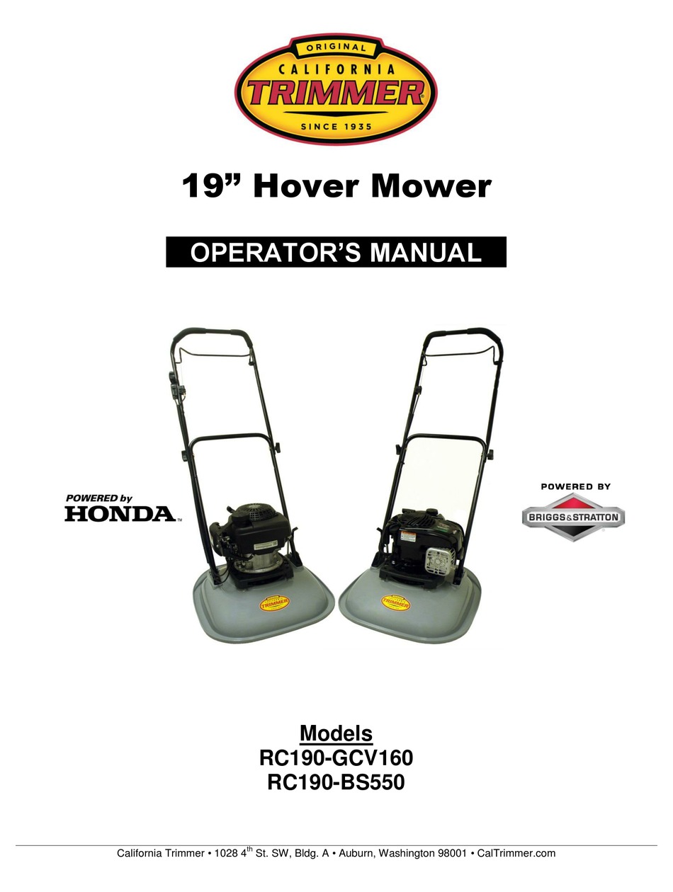 california-trimmer-rc190-gcv160-operator-s-manual-pdf-download-manualslib