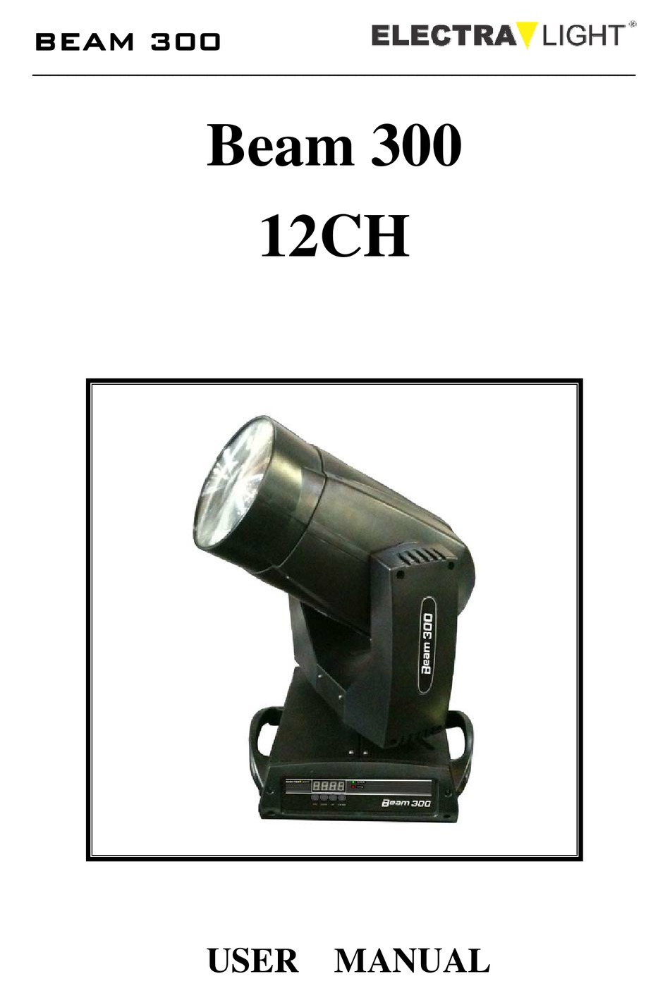 ELECTRA LIGHT BEAM 300 USER MANUAL Pdf Download ManualsLib