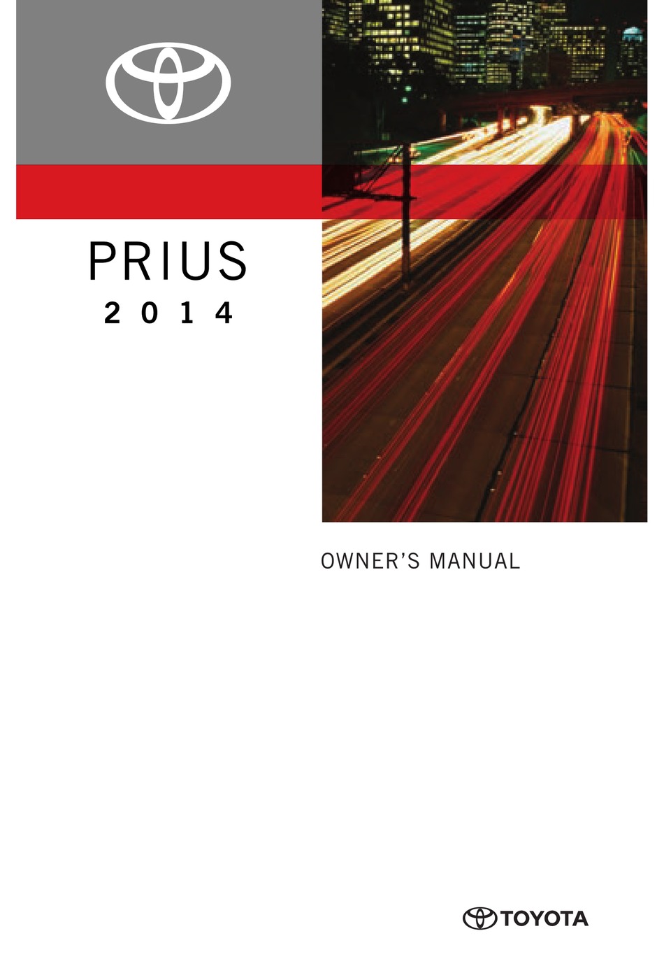TOYOTA 2014 PRIUS OWNER'S MANUAL Pdf Download | ManualsLib