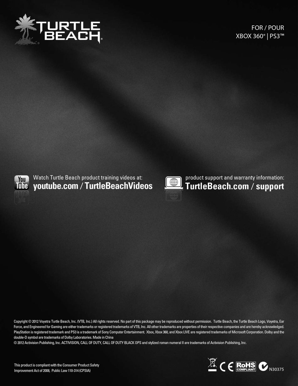 turtle beach ear force x ray