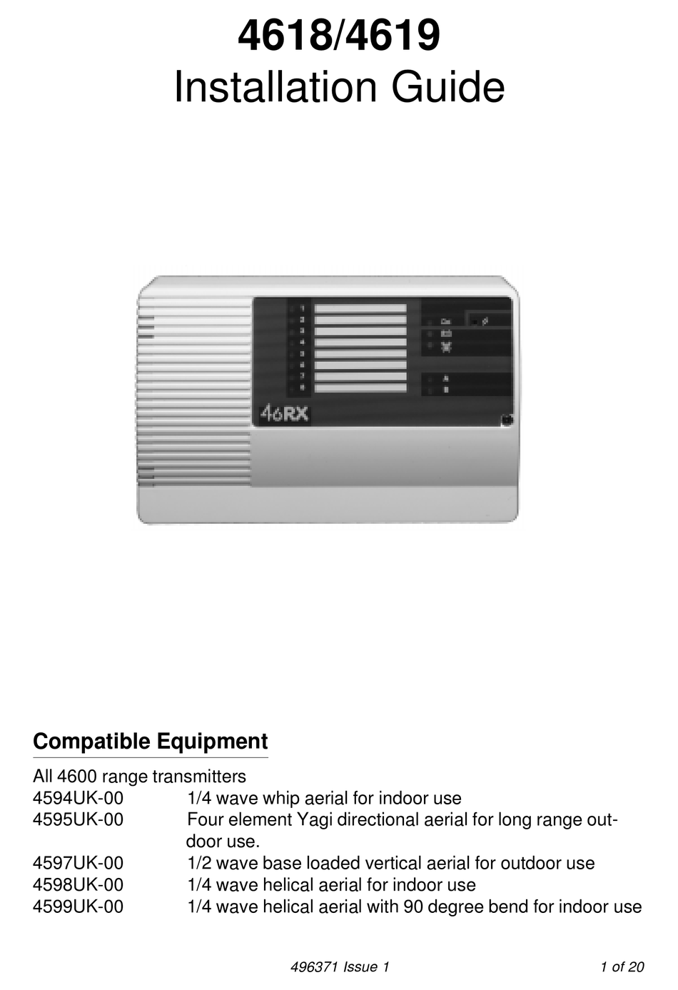 COOPER SECURITY 4618 INSTALLATION MANUAL Pdf Download ManualsLib