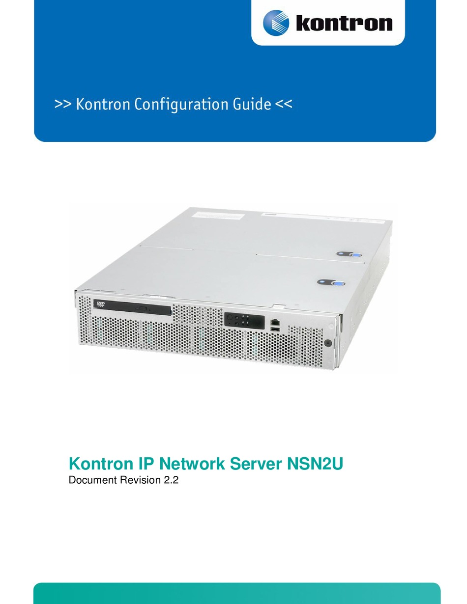 KONTRON NSN2U CONFIGURATION MANUAL Pdf Download ManualsLib