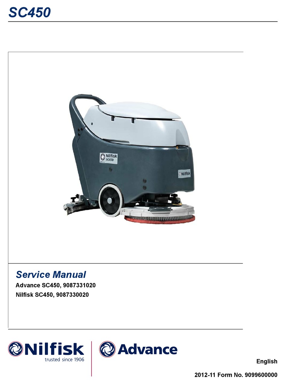 NILFISK-ADVANCE SC450 SERVICE MANUAL Pdf Download | ManualsLib