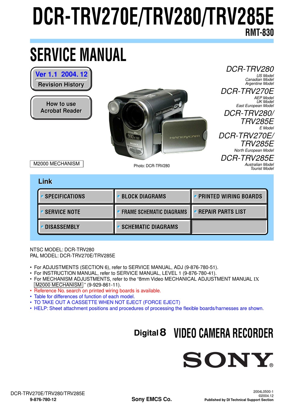 driver for sony handycam dcr trv285e