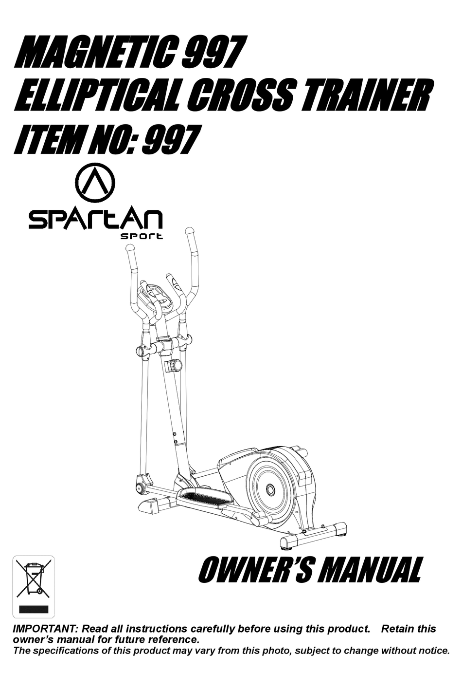 SPARTAN 997 OWNER'S MANUAL Pdf Download ManualsLib