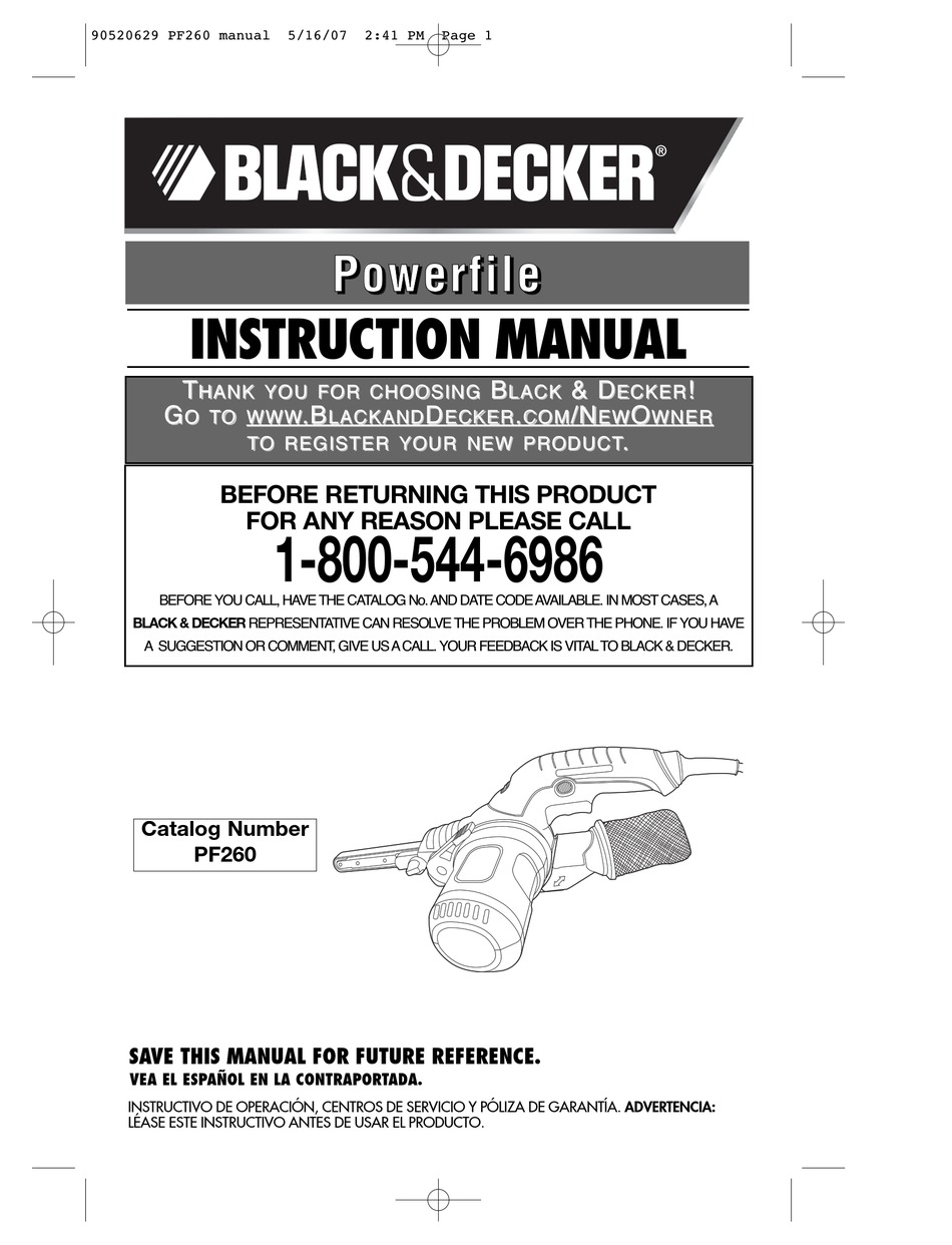 BLACK & DECKER MOUSE 90532198 INSTRUCTION MANUAL Pdf Download