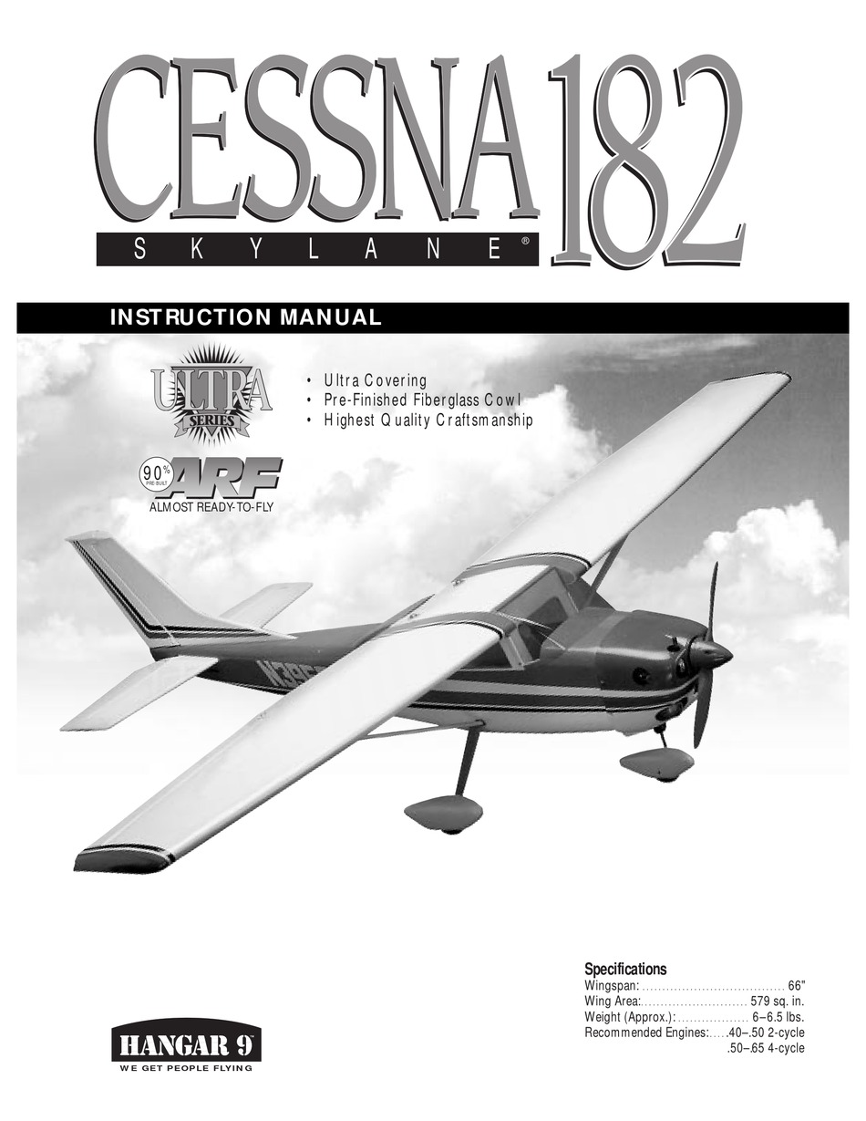 Hangar 9 shop cessna 182