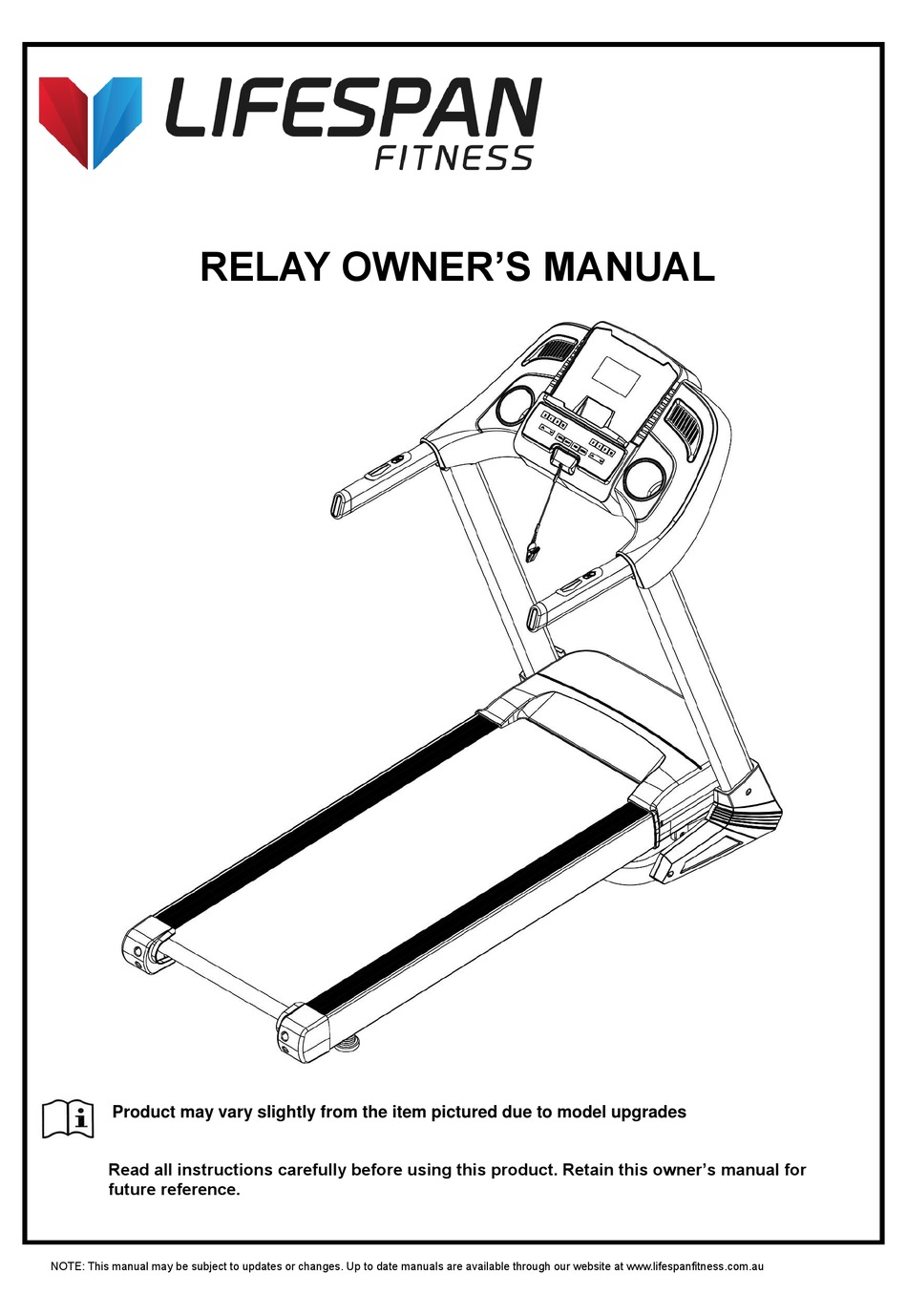 LIFESPAN RELAY OWNER'S MANUAL Pdf Download ManualsLib