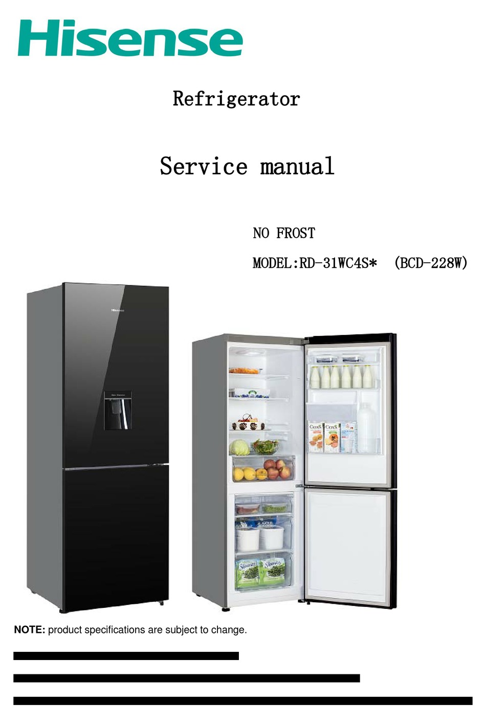 Hisense Rd 31wc4s Series Service Manual Pdf Download Manualslib