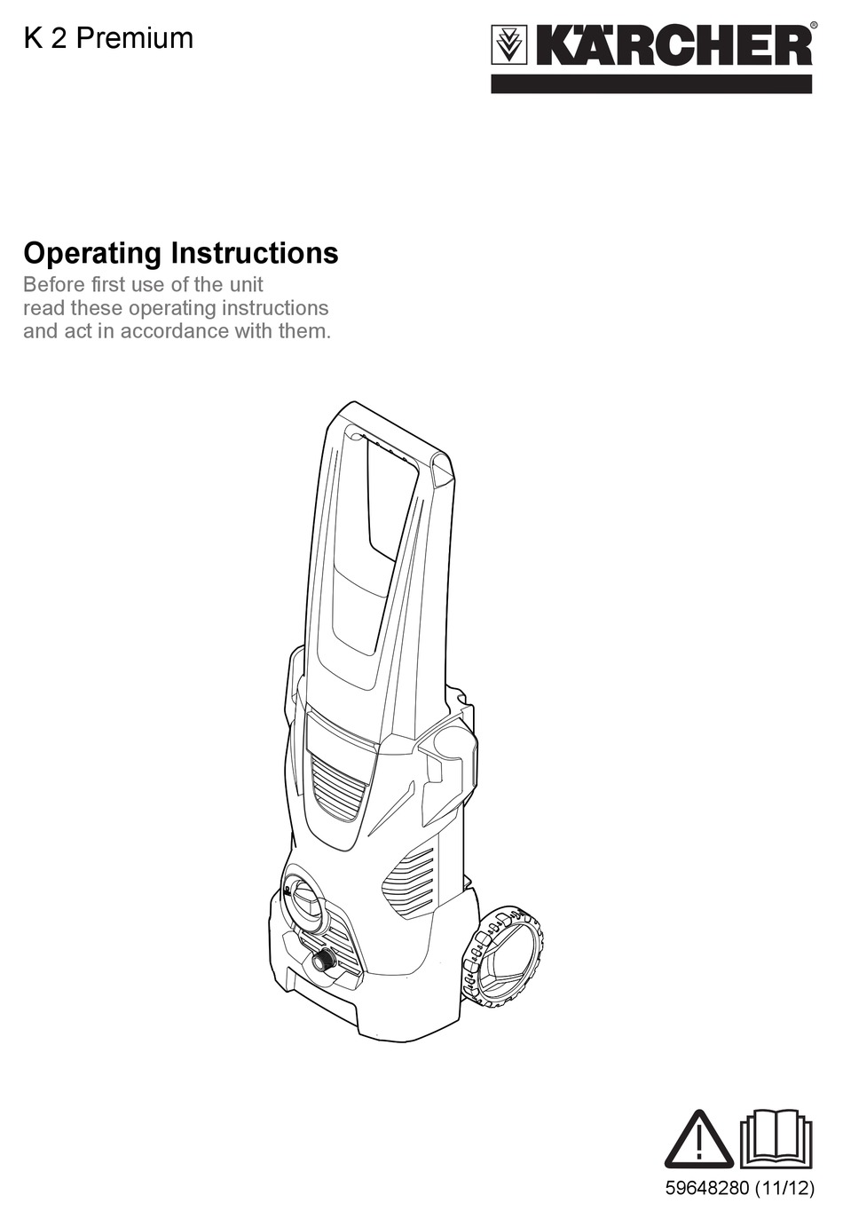 KÄRCHER K 2 PREMIUM OPERATING INSTRUCTIONS MANUAL Pdf Download | ManualsLib