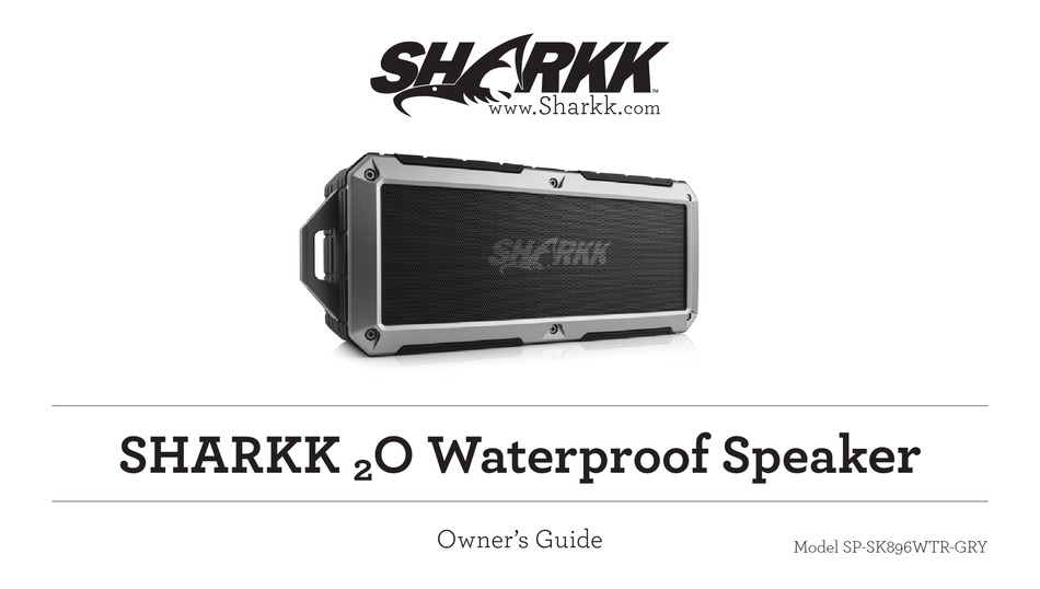 Sharkk Bluetooth Speaker Manual Information Photography