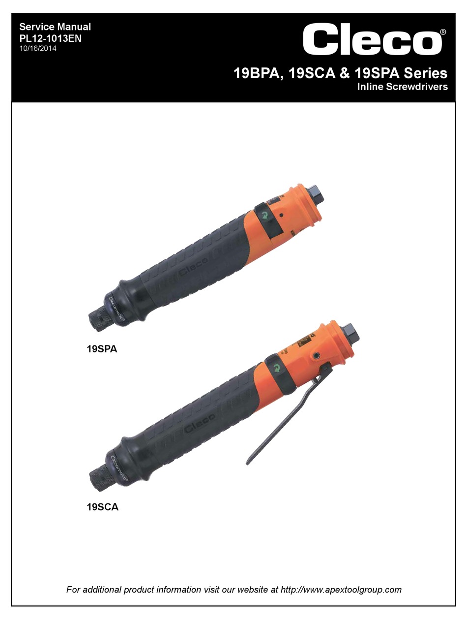 CLECO 19BPA SERVICE MANUAL Pdf Download ManualsLib