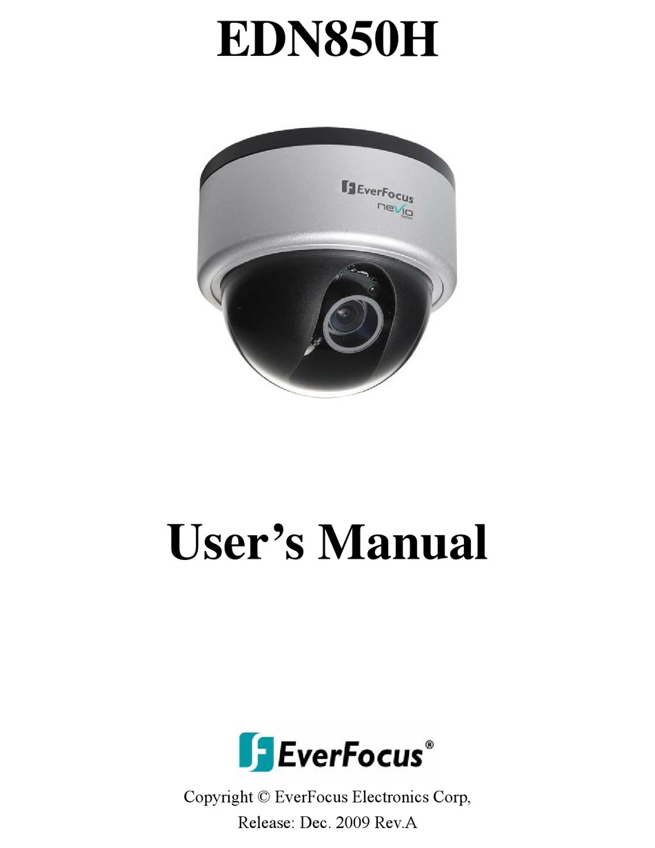 EVERFOCUS EDN850H USER MANUAL Pdf Download ManualsLib