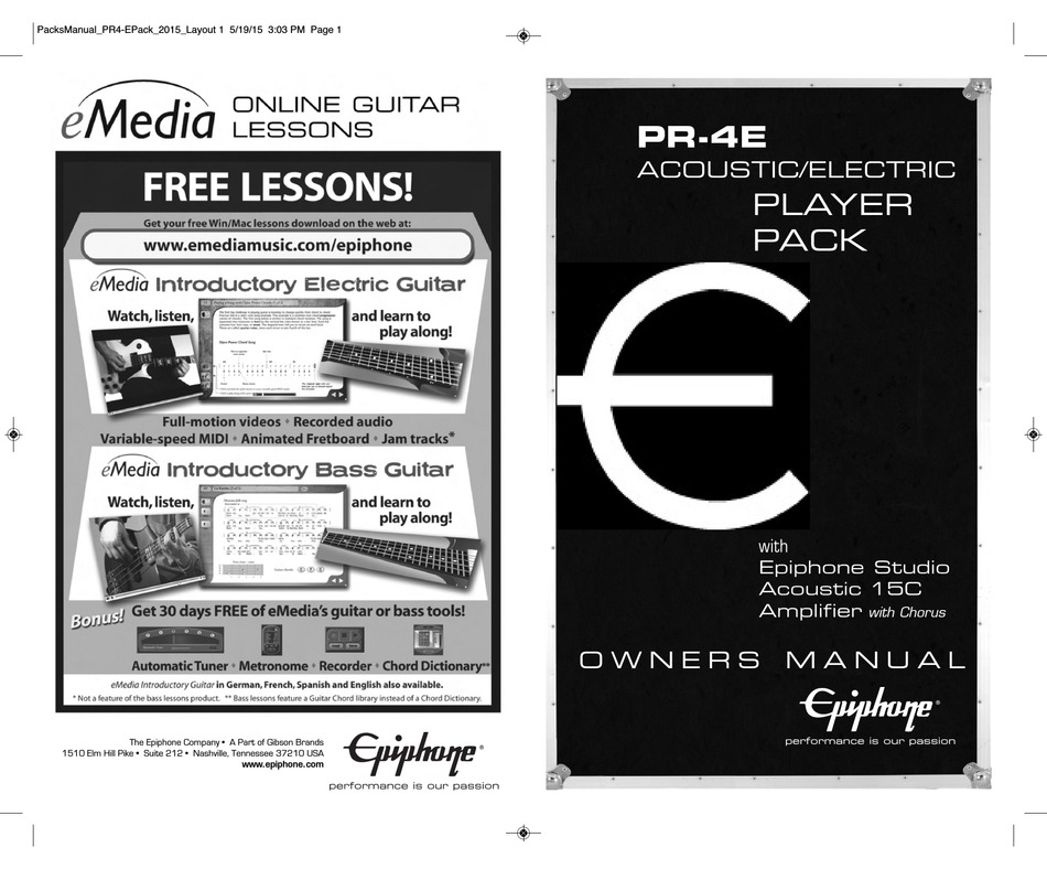 epiphone studio acoustic 15c schematic