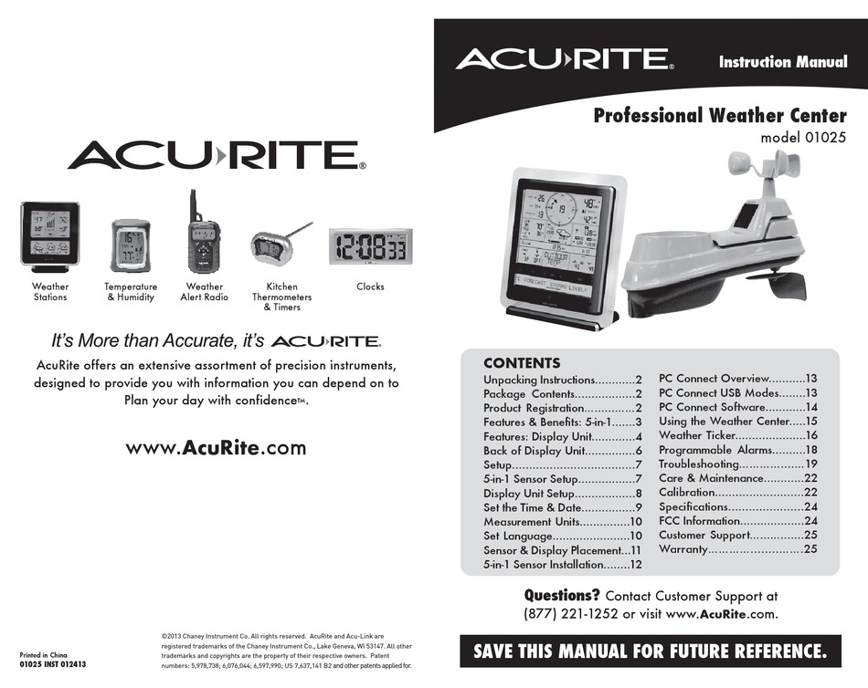 AcuRite Weather Station 01097 