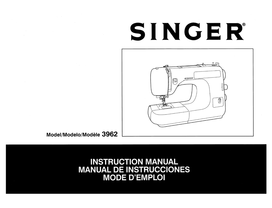 SINGER 3962 INSTRUCTION MANUAL Pdf Download | ManualsLib