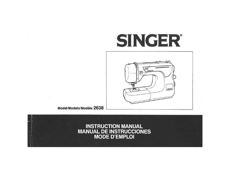 SINGER 2638 INSTRUCTION MANUAL Pdf Download | ManualsLib