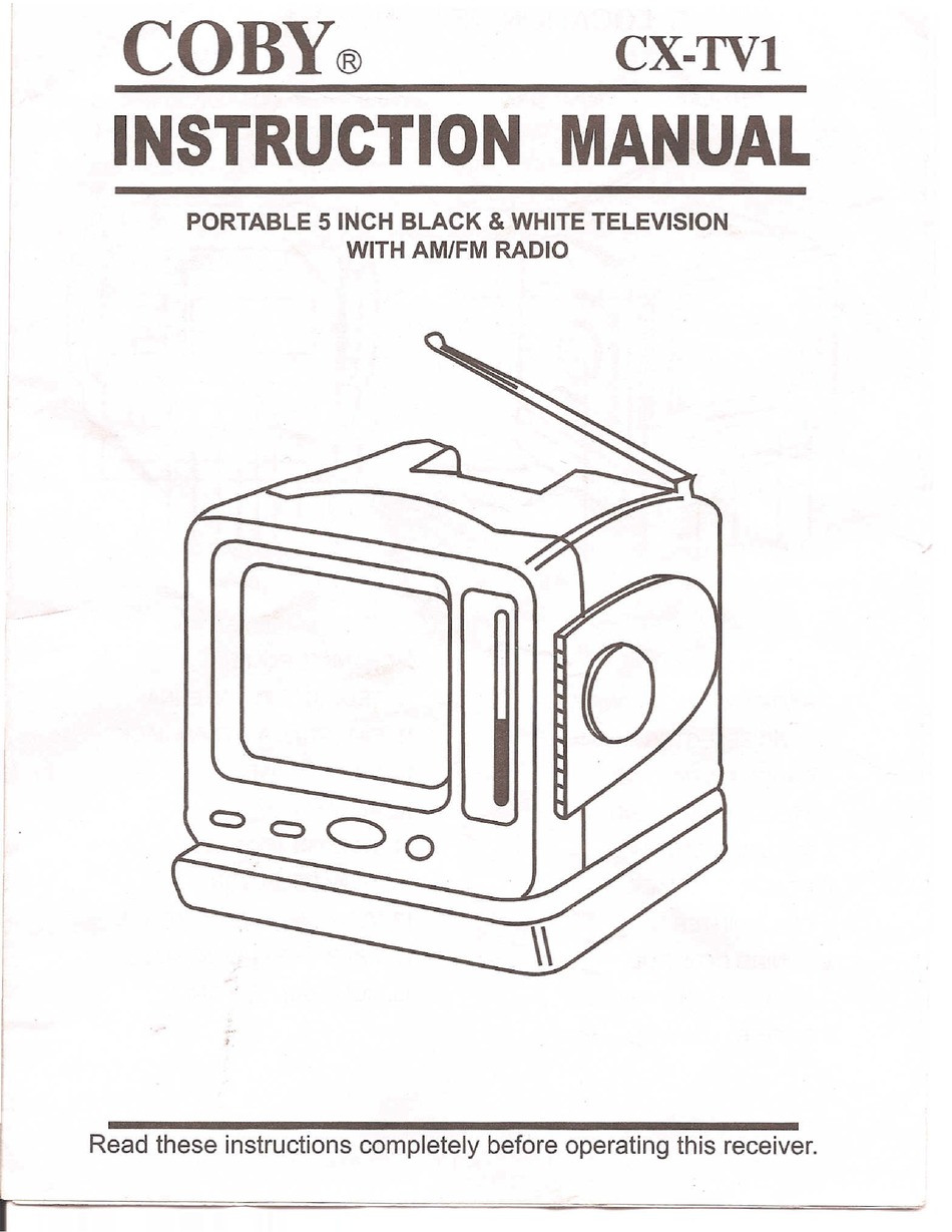 coby tv manual guide