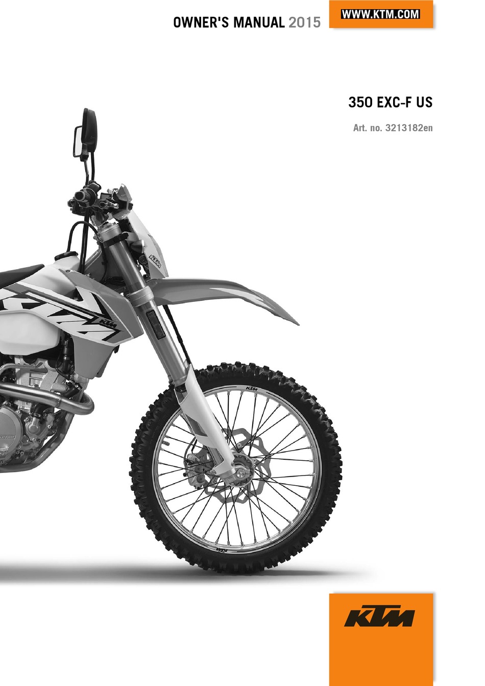 KTM 350 EXC-F 2015 OWNER'S MANUAL Pdf Download | ManualsLib