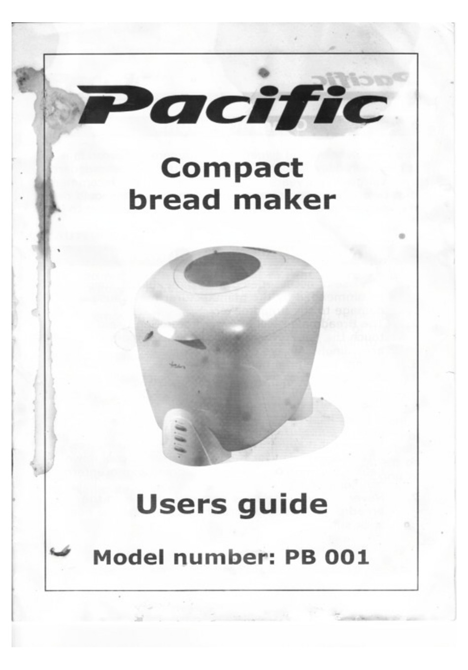 pacific bread maker