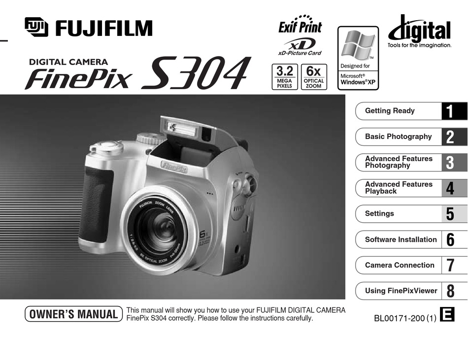knijpen Speeltoestellen Hij FUJIFILM FINEPIX S304 OWNER'S MANUAL Pdf Download | ManualsLib