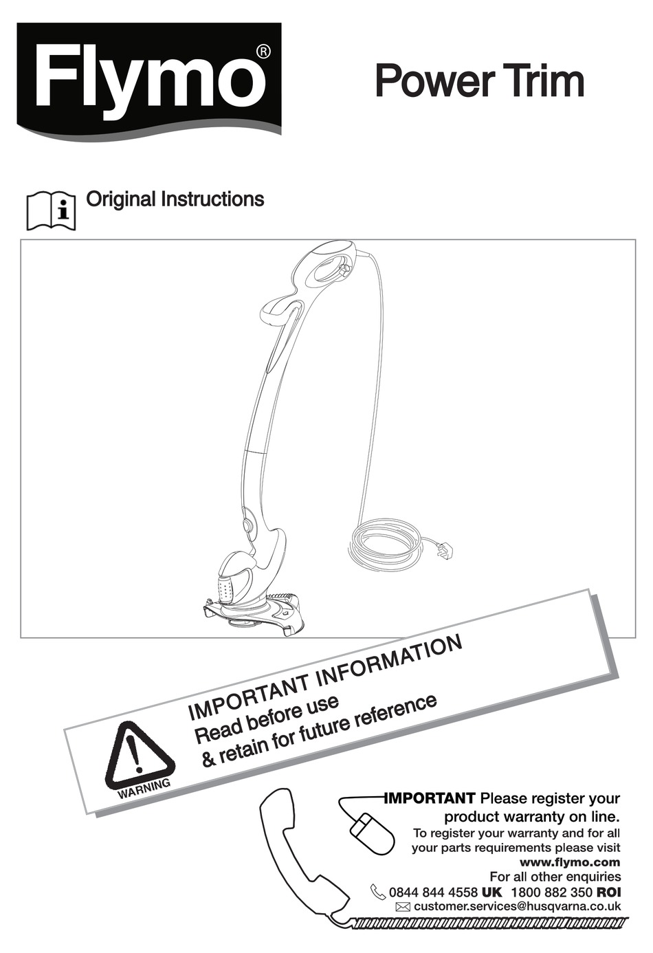 Replacement Parts - Flymo PWT23 Original Instructions Manual [Page 7] ManualsLib